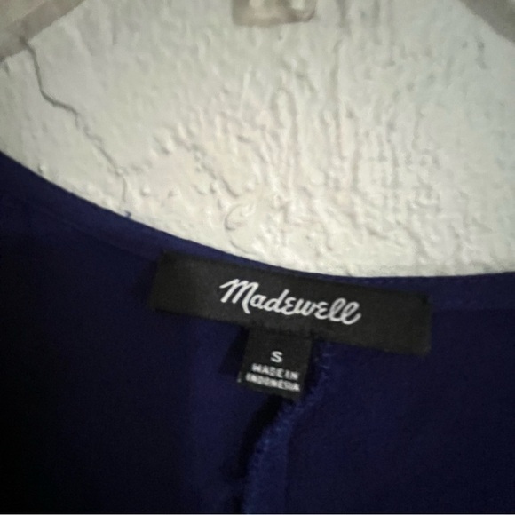 MADEWELL Navy Blue V Neck Moment Dress Size S - Picture 5 of 10